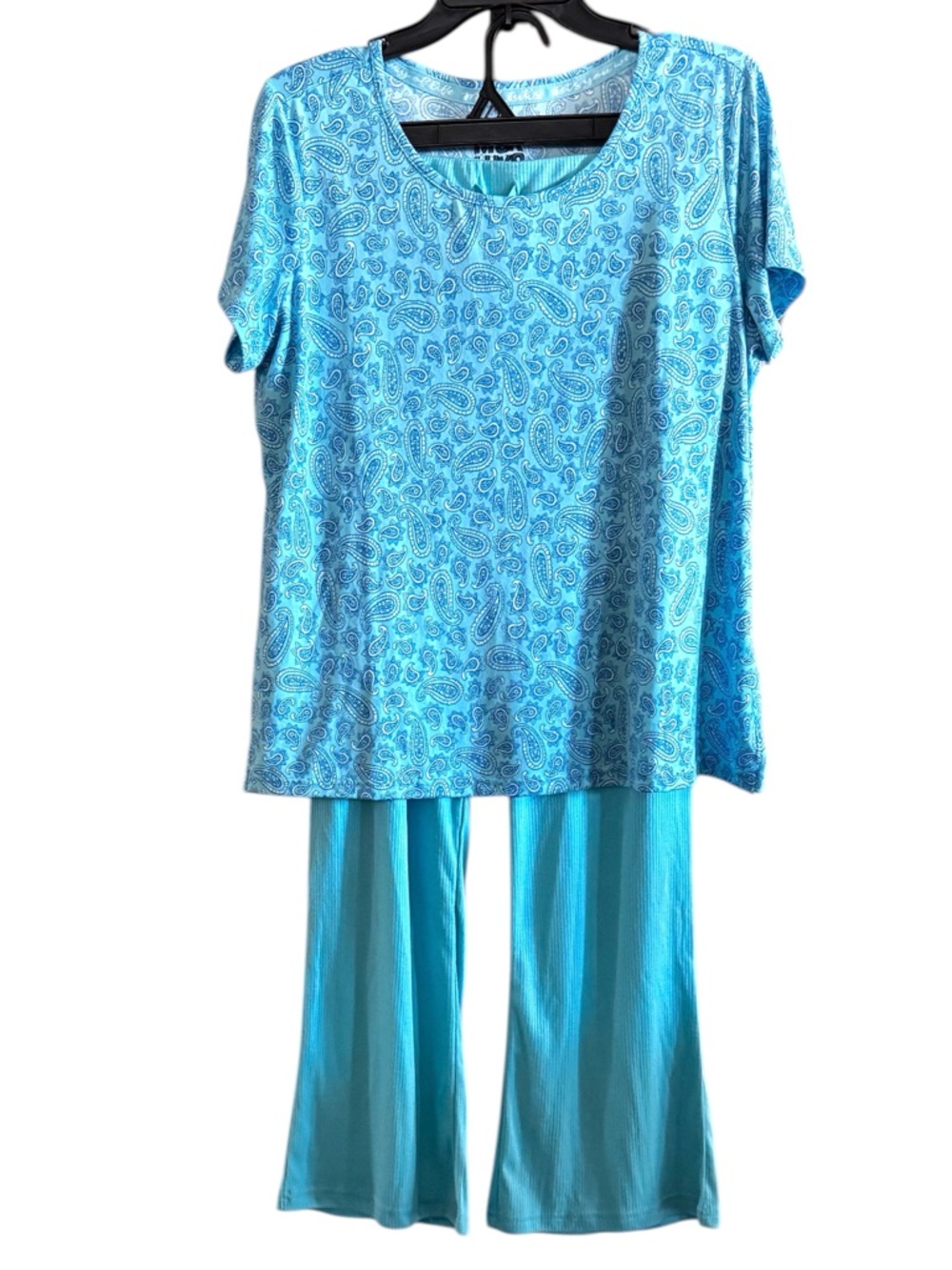 Muk Luks Turquoise 3-Piece Lounge Set - Picture 4 of 12